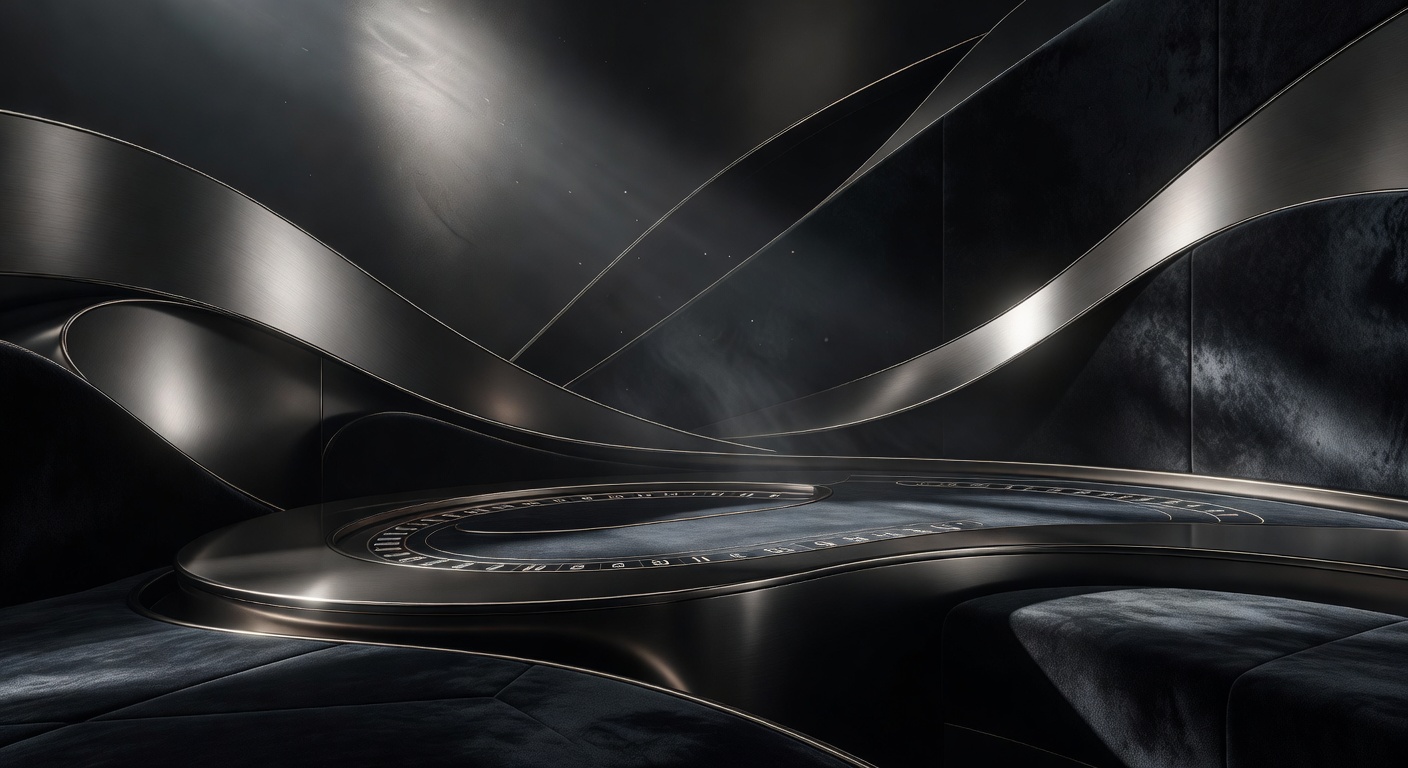 Abstract dark silver casino luxury background